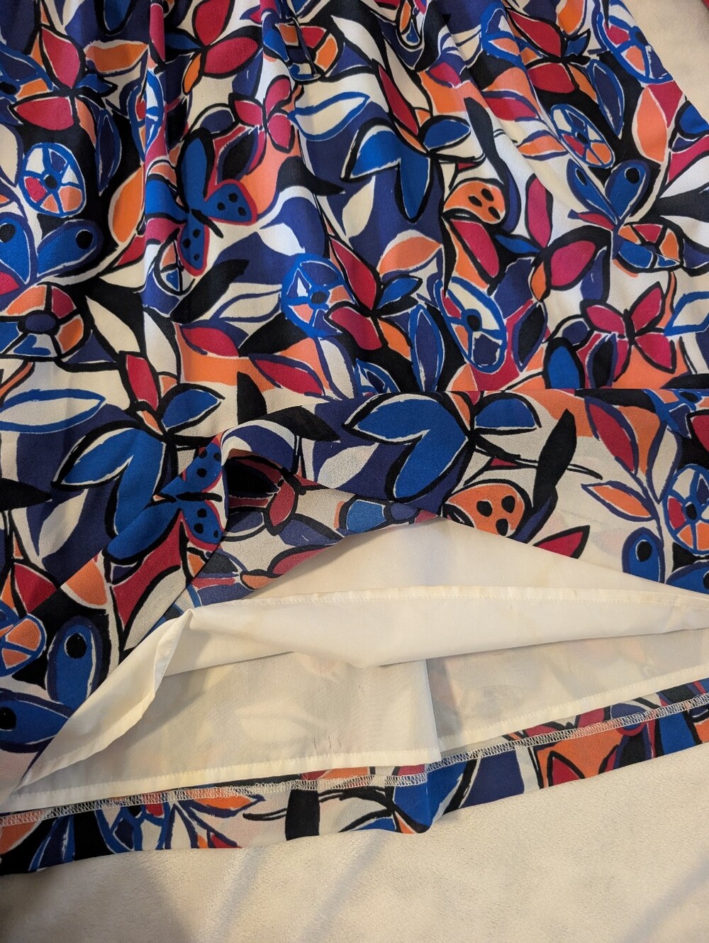 J Crew Floral Butterfly Pattern Dress - Picture 7 of 7